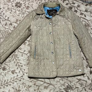 Coach Tan Quilted Women's Jacket